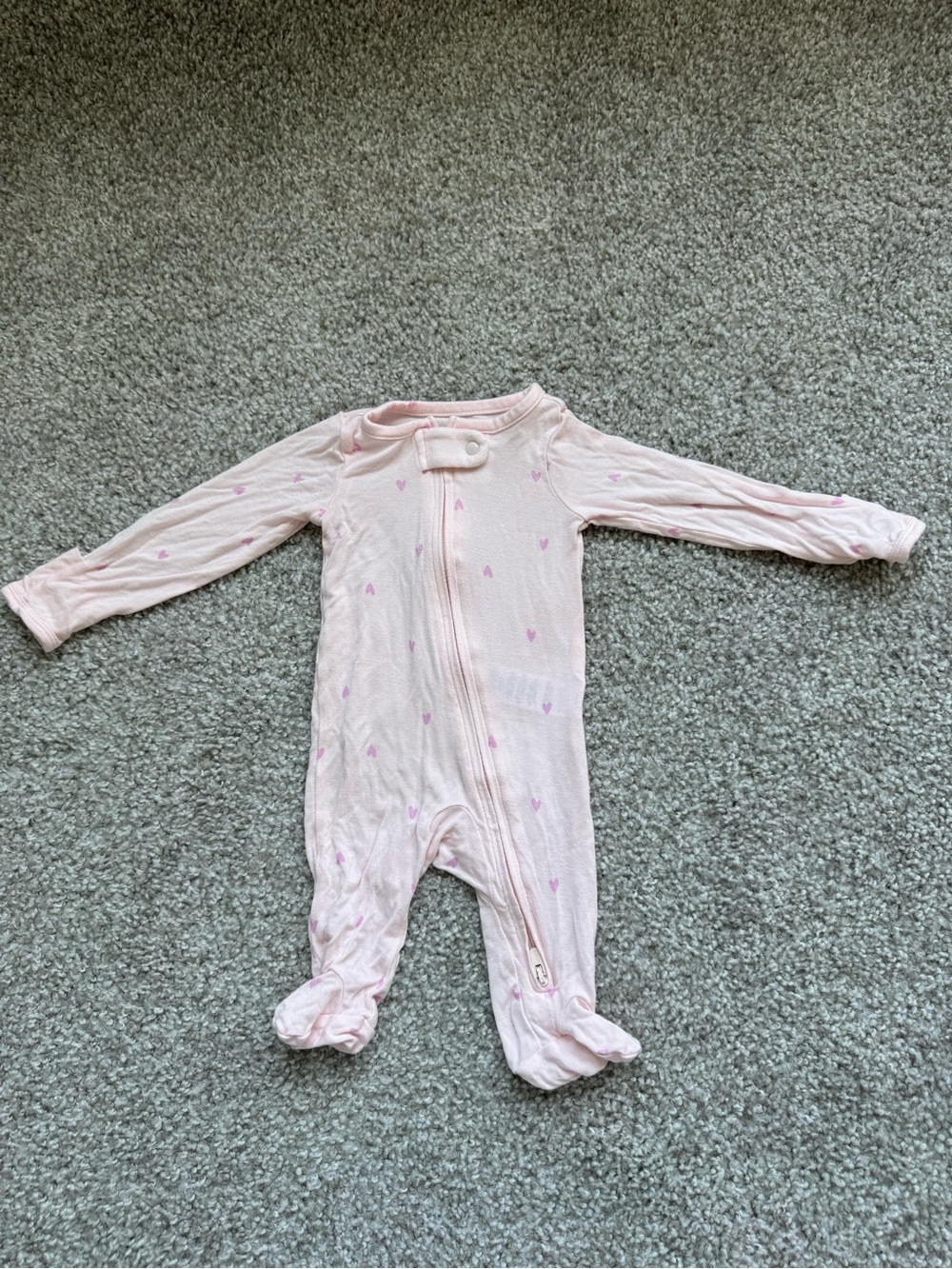 ✨Carter’s Just One You- Pink Heart-Print Footed One-Piece Pajamas✨